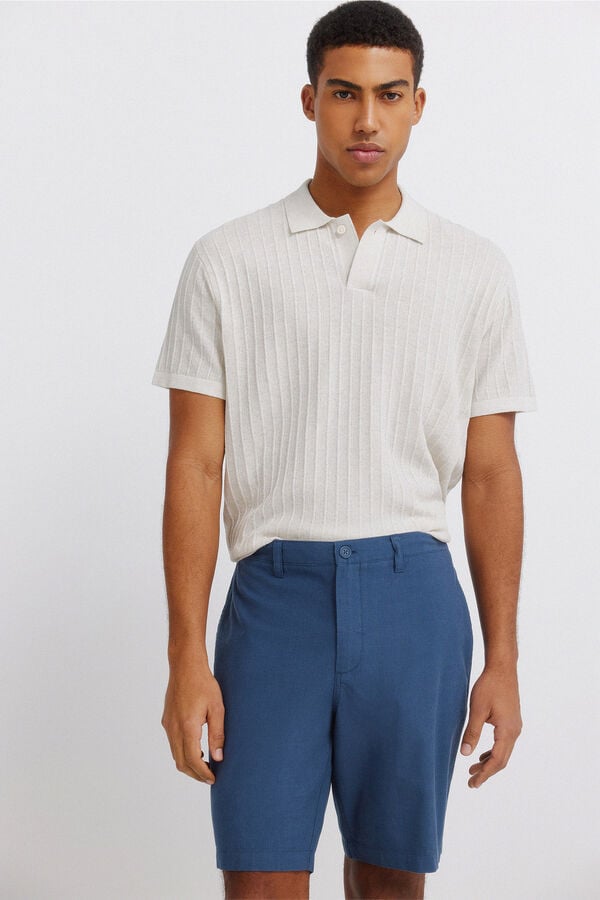 Springfield Structured Bermuda shorts blue