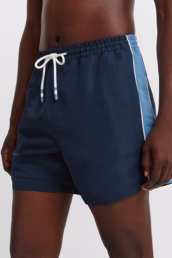 Springfield Plain V-shaped swimwear blue