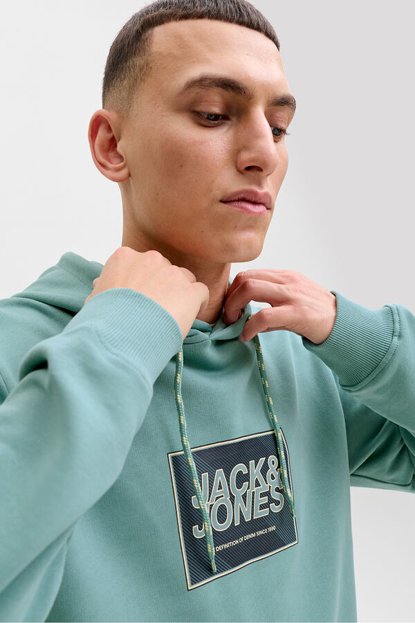 Jack & Jones Sweatshirt capuz azul