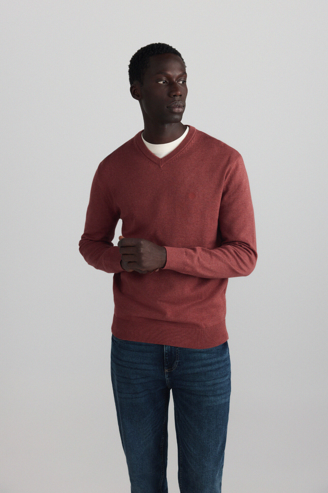 Springfield Camisola b&aacute;sica gola em bico