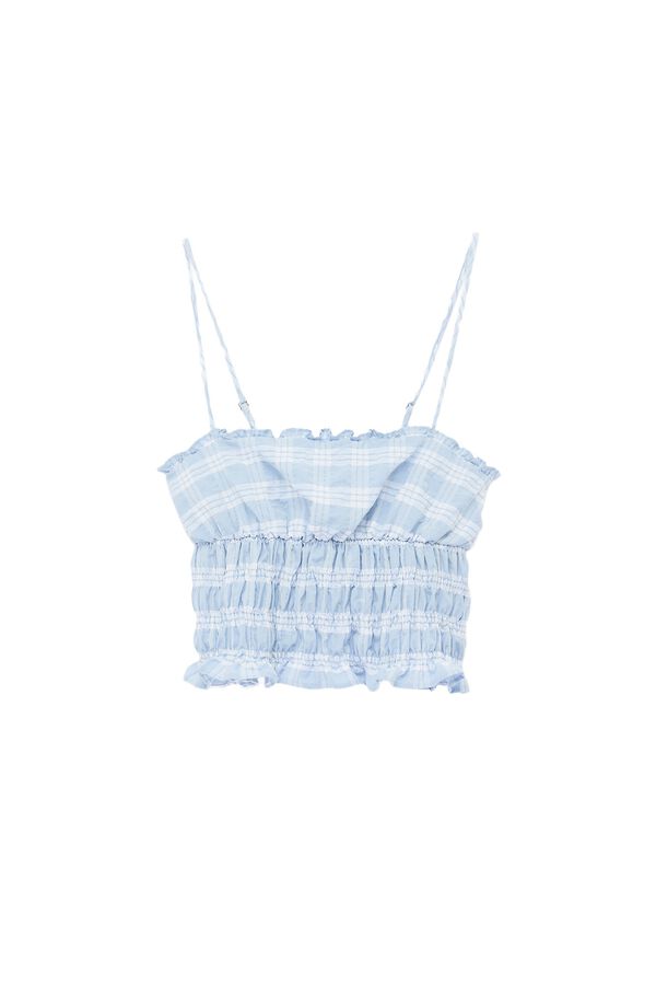 Koton Ruched strap top bleu