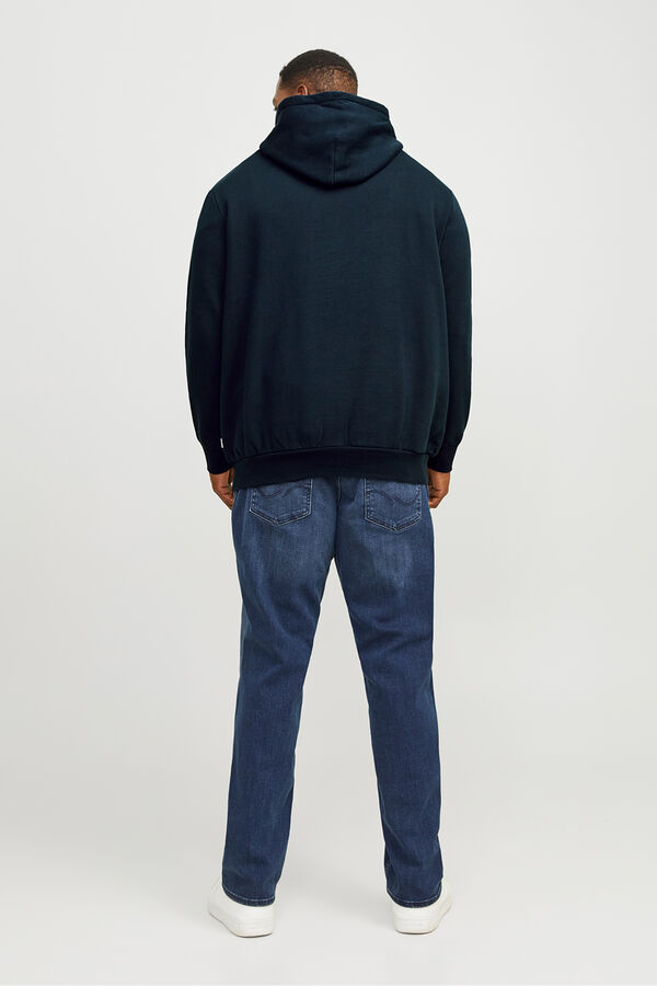 Jack & Jones PLUS Sudadera logo grande azul