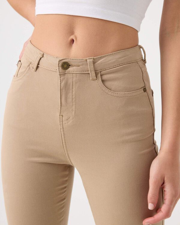 Inside Pantal&oacute;n Skinny High Rise nude