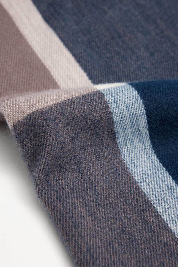 Inside Bufanda Hombre Cuadros blanco