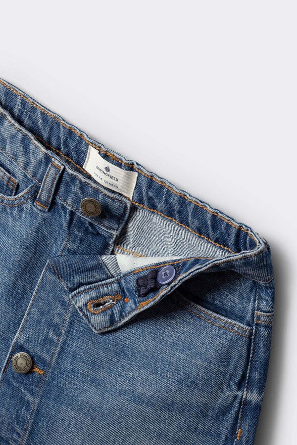Springfield Kids Falda denim botones ni&ntilde;a azul