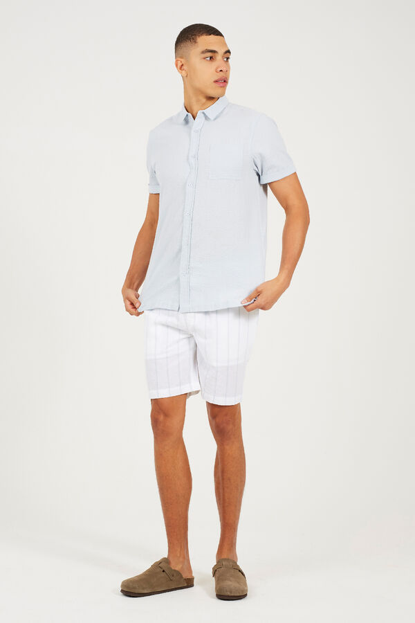 Brave Soul Short a rayas blanco
