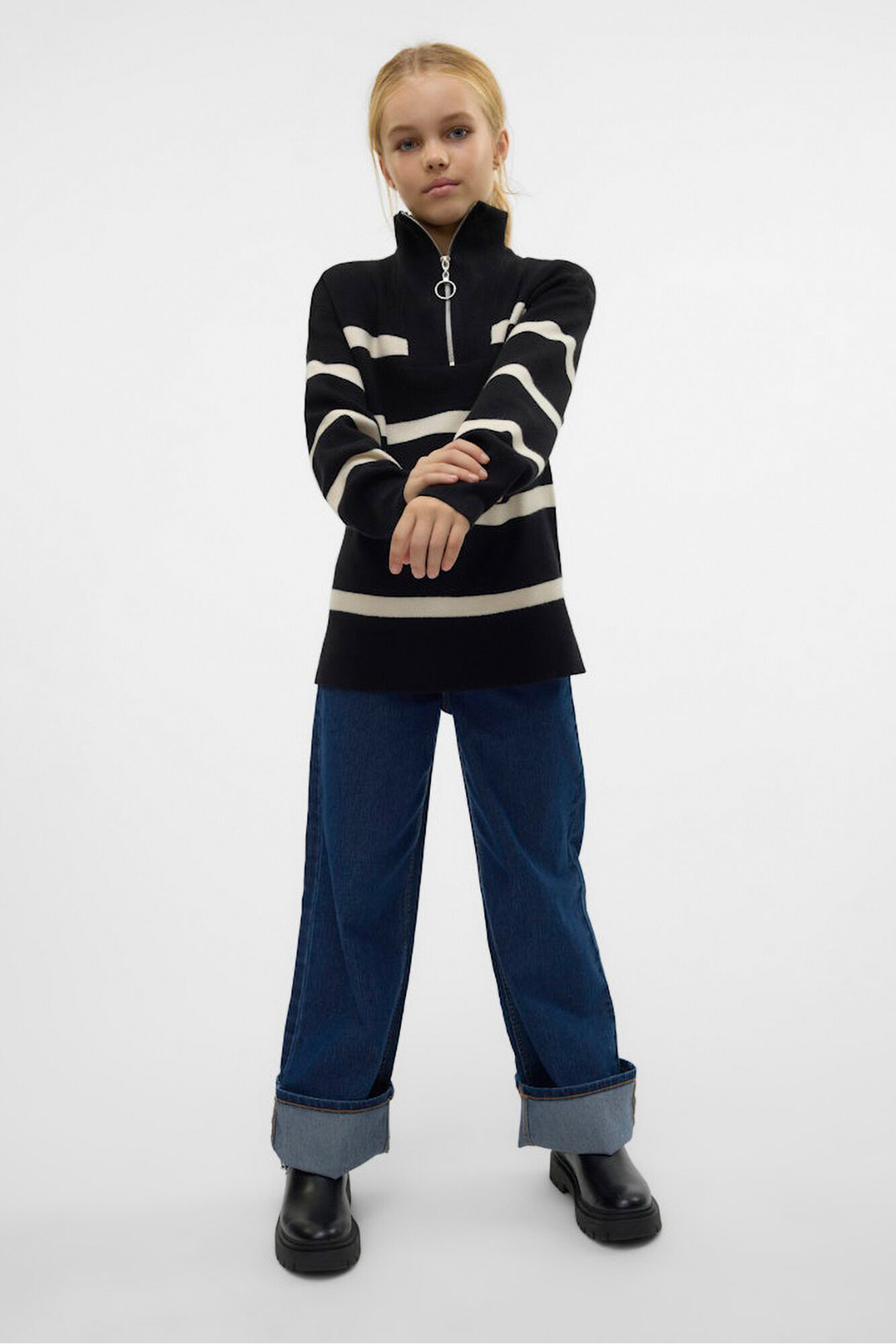 Vero Moda Girl Zip-up collar jumper