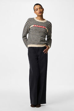 Pieces Contrast striped print jadore jersey