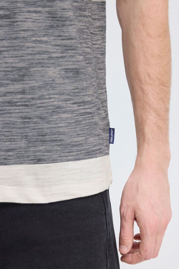 Blend Camiseta Manga corta rayas azul