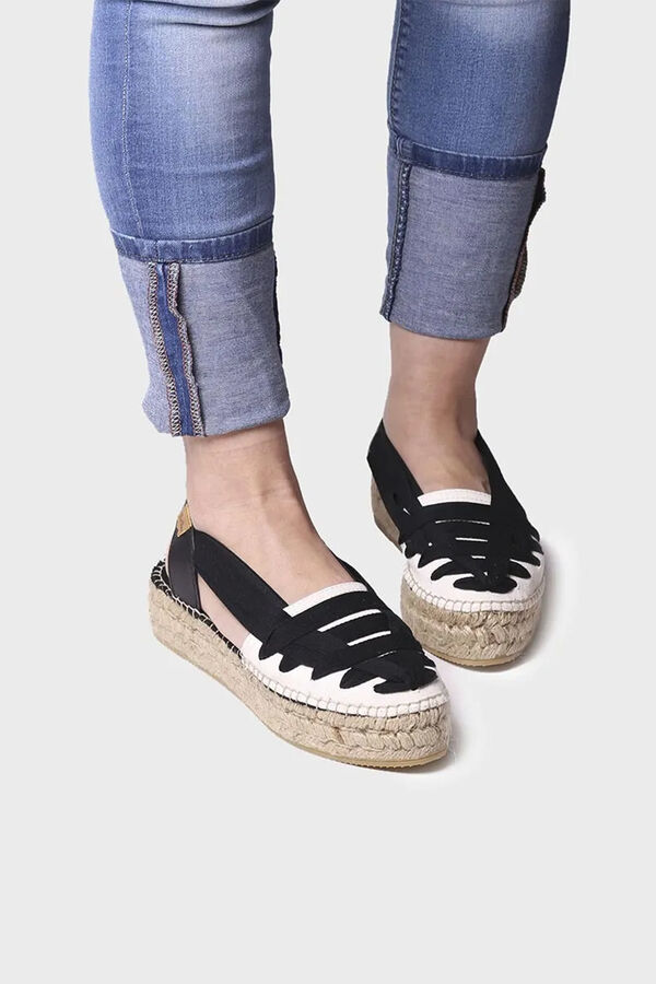 Toni Pons classic espadrille black