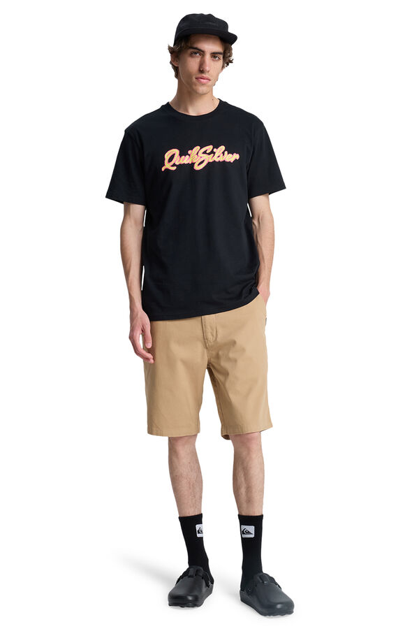 Quiksilver Kurzarm-Shirt Schwarz