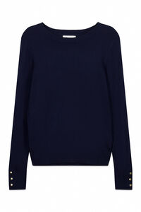 Springfield Camisola fina bot&otilde;es punhos