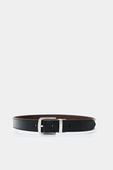 Springfield Ceinture en cuir de style texan noir