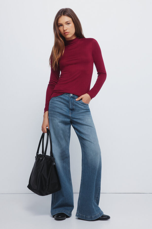 Springfield Soft touch Perkins neck T-shirt printed