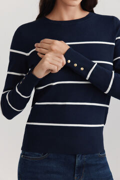 Springfield Basic fine knit buttoned jumper