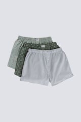 Springfield Retro print 3-pack boxers blue