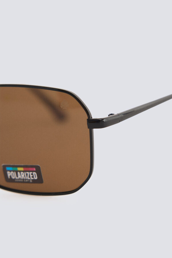 Springfield Lunettes de soleil style aviateur rectangulaires nude