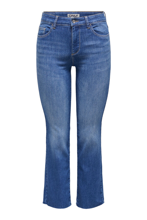 Only Mid-rise straight jeans blue