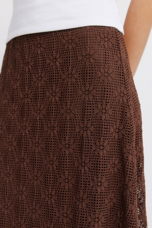 Springfield Midi structured skirt nude