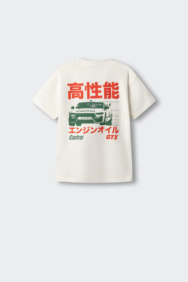 Springfield Kids Green short sleeve car T-shirt KIDS beige