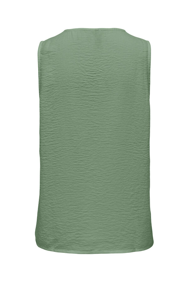 JDY sleeves blouse with front pleat green