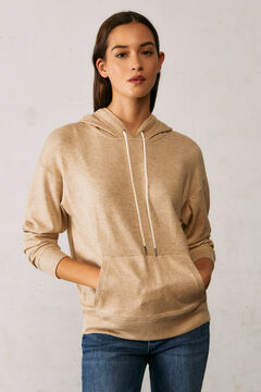 Springfield Cut jersey-knit hooded sweatshirt brown