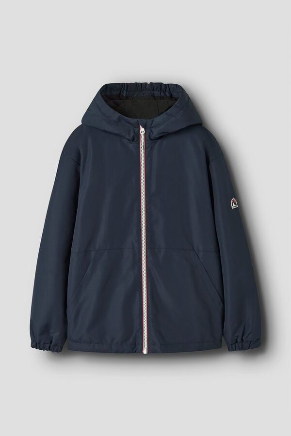 Name It Puffer jacket with hood blue