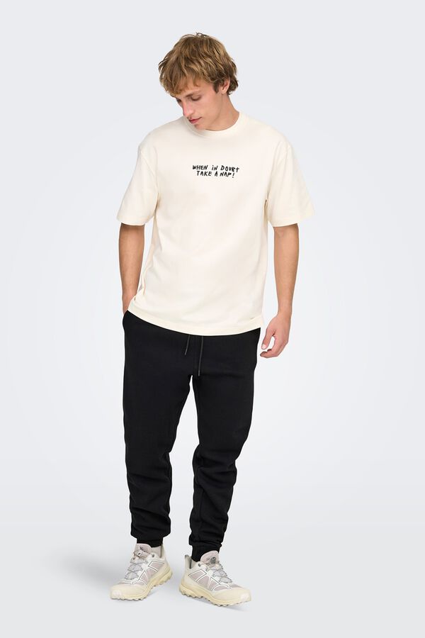 Only & Sons Pantal&oacute;n largo de ch&aacute;ndal negro