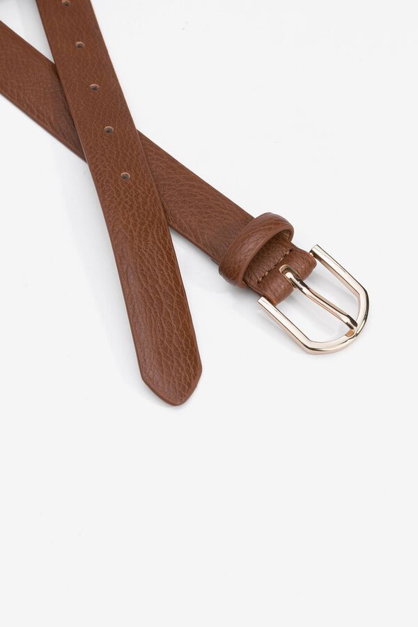 Tiffosi Leather Effect Jeans Belt nude