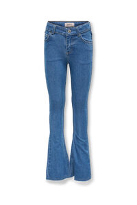 Only Girls Cal&ccedil;a jeans flare para menina
