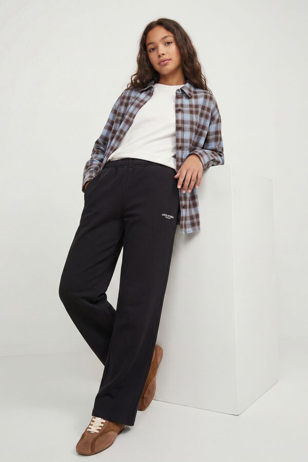 Jack & Jones Girl Loose fit tracksuit trousers black