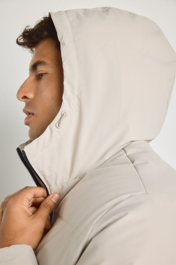 Jack & Jones Puffer jacket with hood grey