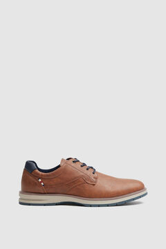 Springfield Classic blucher shoes with detail brown