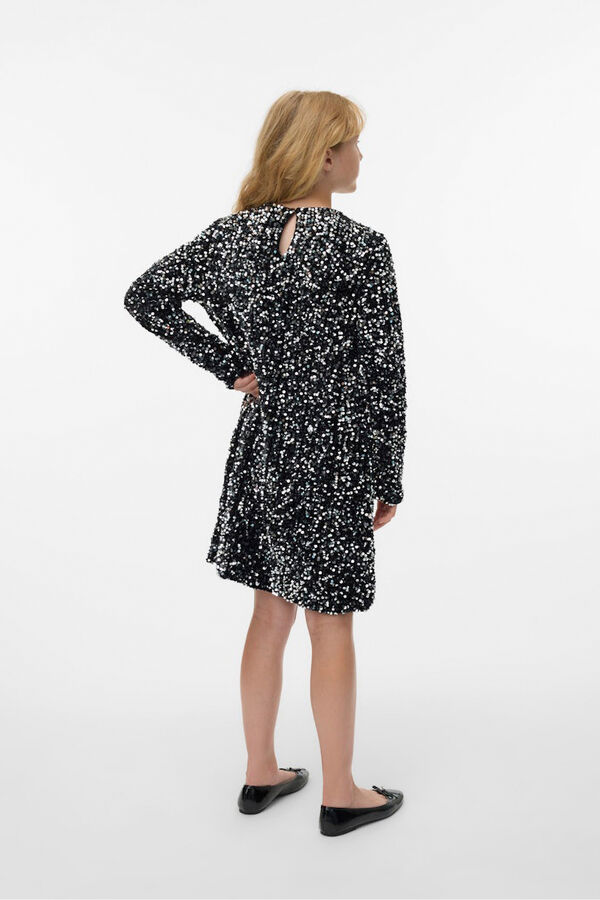 Vero Moda Girl Short sequinned dress  noir