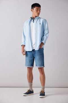 Springfield Jeans-Bermudas Slim Fit azulado