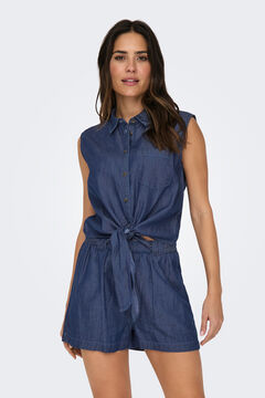JDY Sleeveless knotted shirt