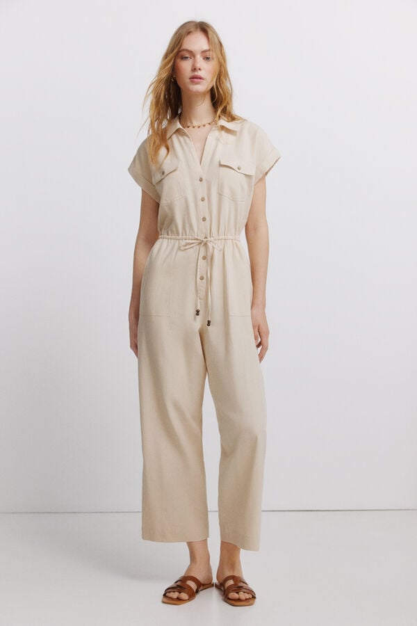 Springfield Jumpsuit with pockets nude