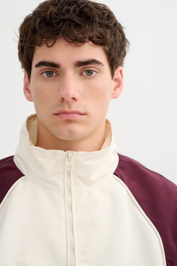 Inside Lightweight faux leather jacket white