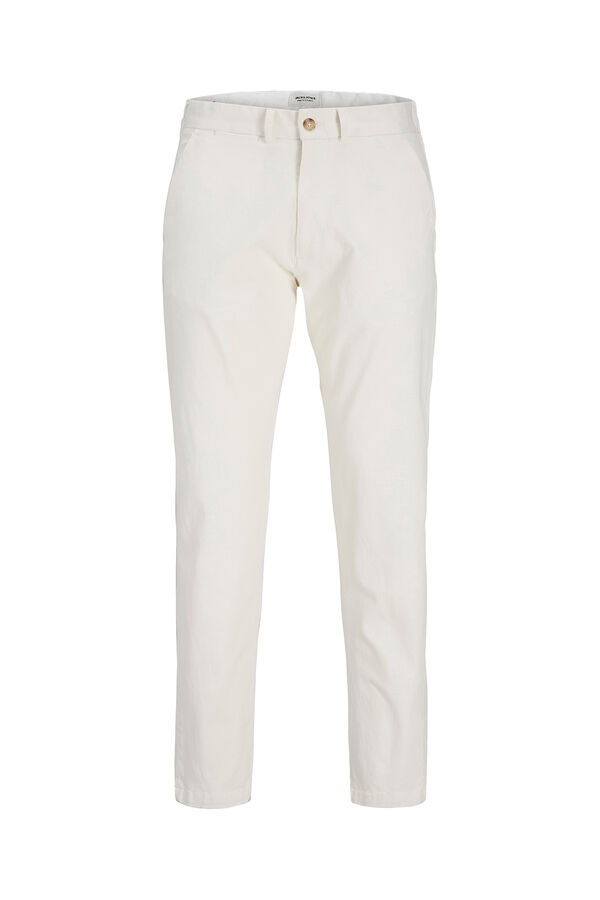 Jack & Jones Pantal&oacute;n chino relaxed tiro medio blanco