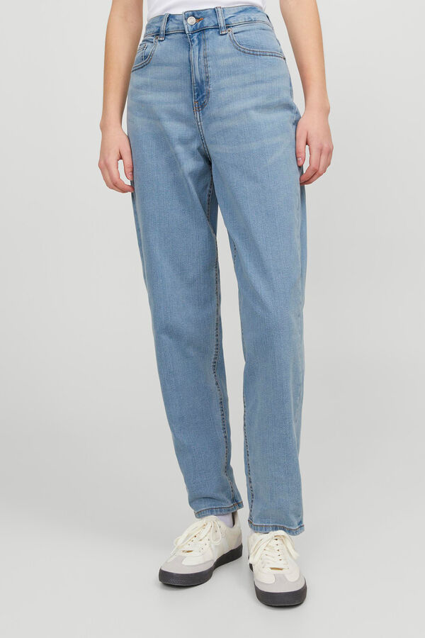 Jack & Jones Mid-blue denim mom fit jeans blue