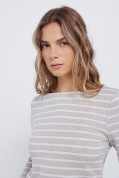 Springfield T-shirt com corte riscas