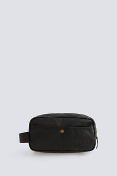 Springfield Brown faux suede vanity case
