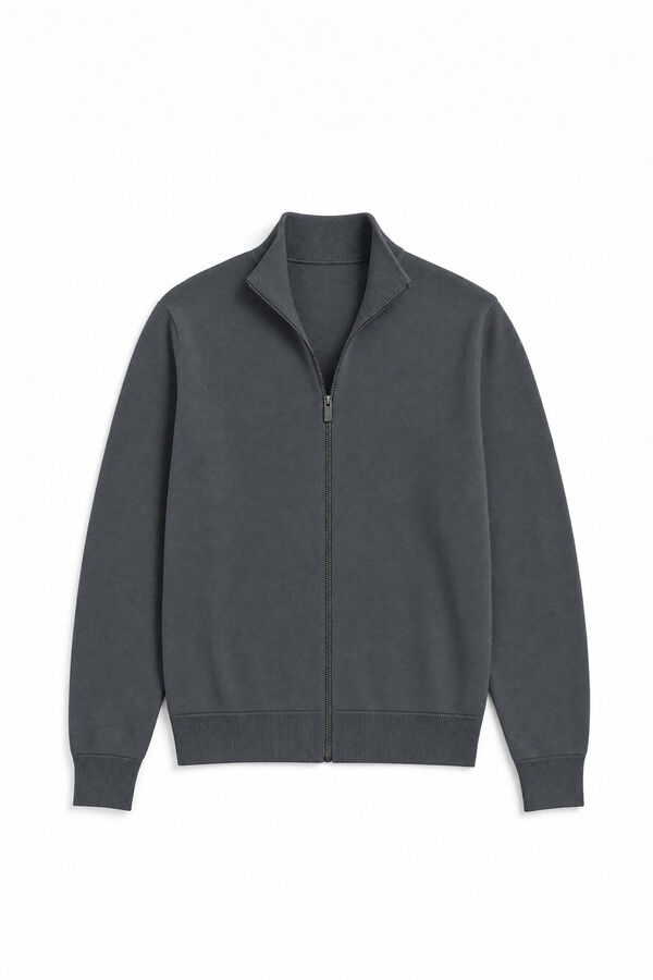 Springfield C&aacute;rdigan milano cremallera gris