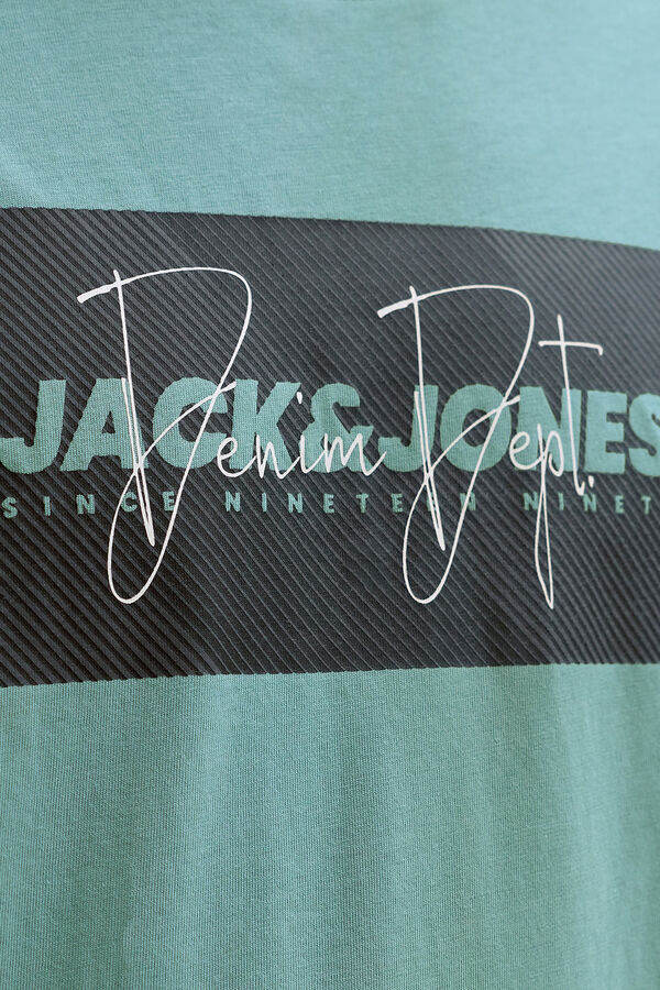 Jack & Jones Camiseta regular fit turquesa