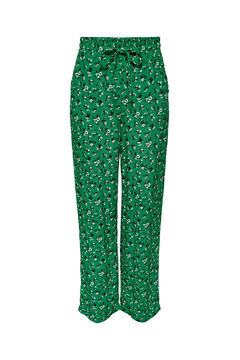 Springfield Floaty printed trousers green