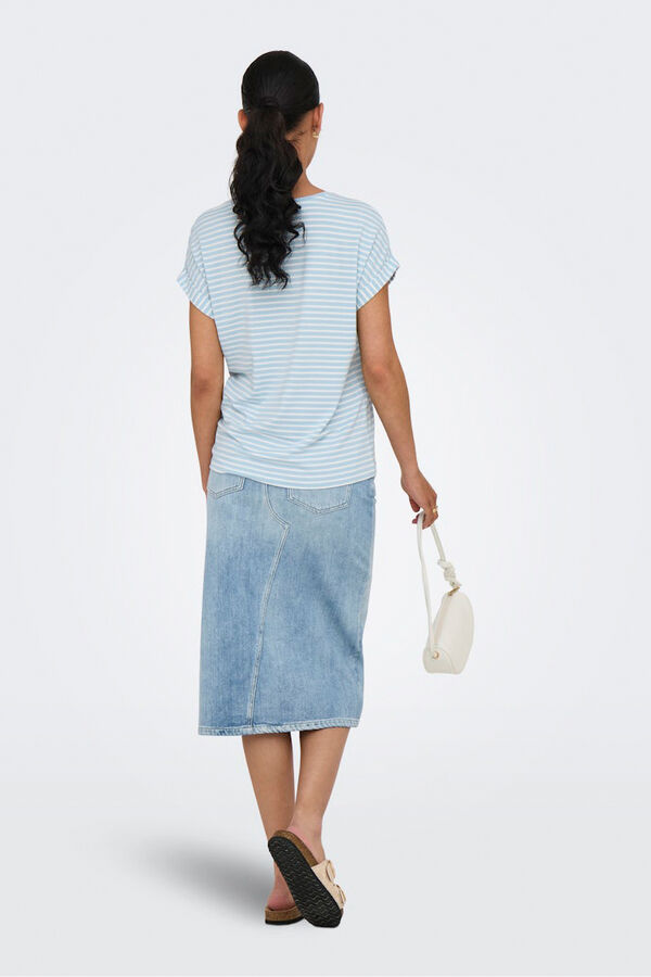Only Short sleeve striped t-shirt  blue
