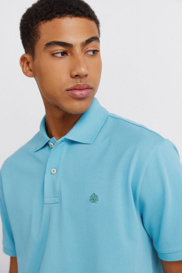 Springfield Basic regular fit polo shirt SPRINGFIELD blue