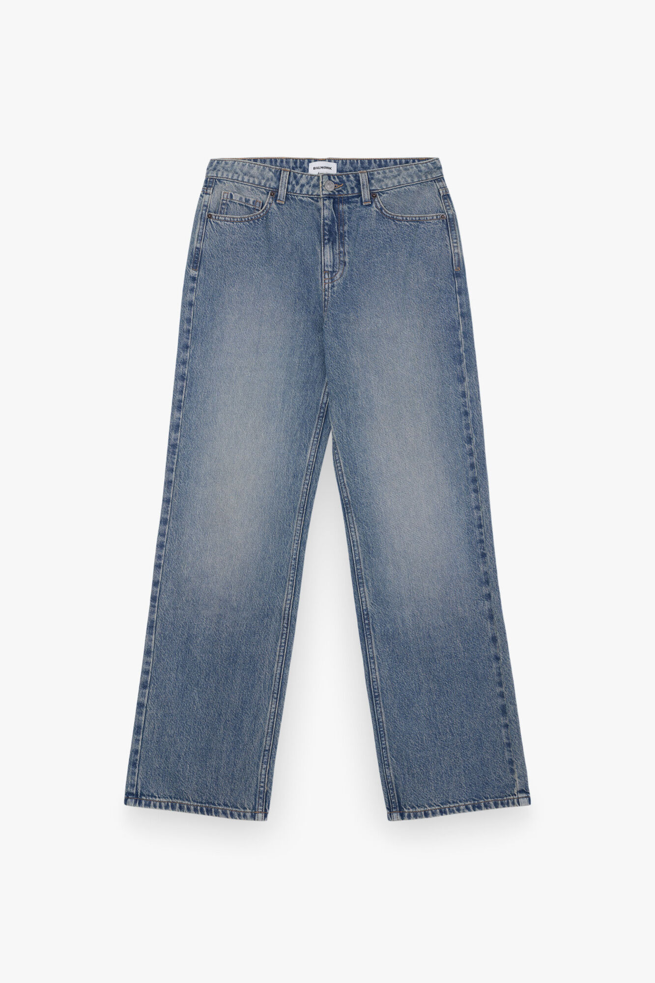 Balmohk Jeans straight tiro medio