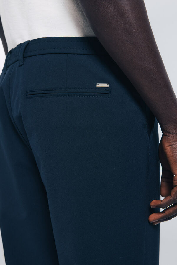 Springfield Paul structured chinos trousers blue
