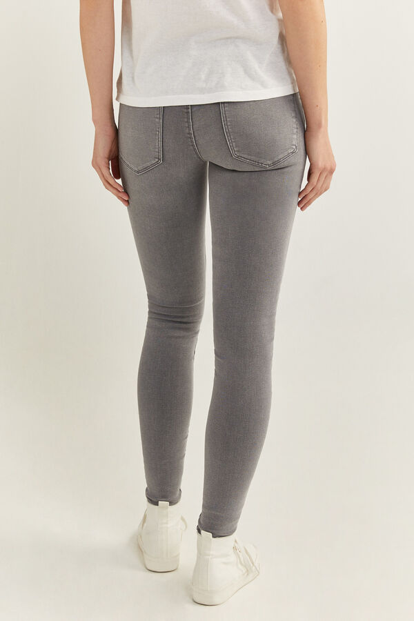 Springfield Jeans jegging lavado sostenible gris oscuro